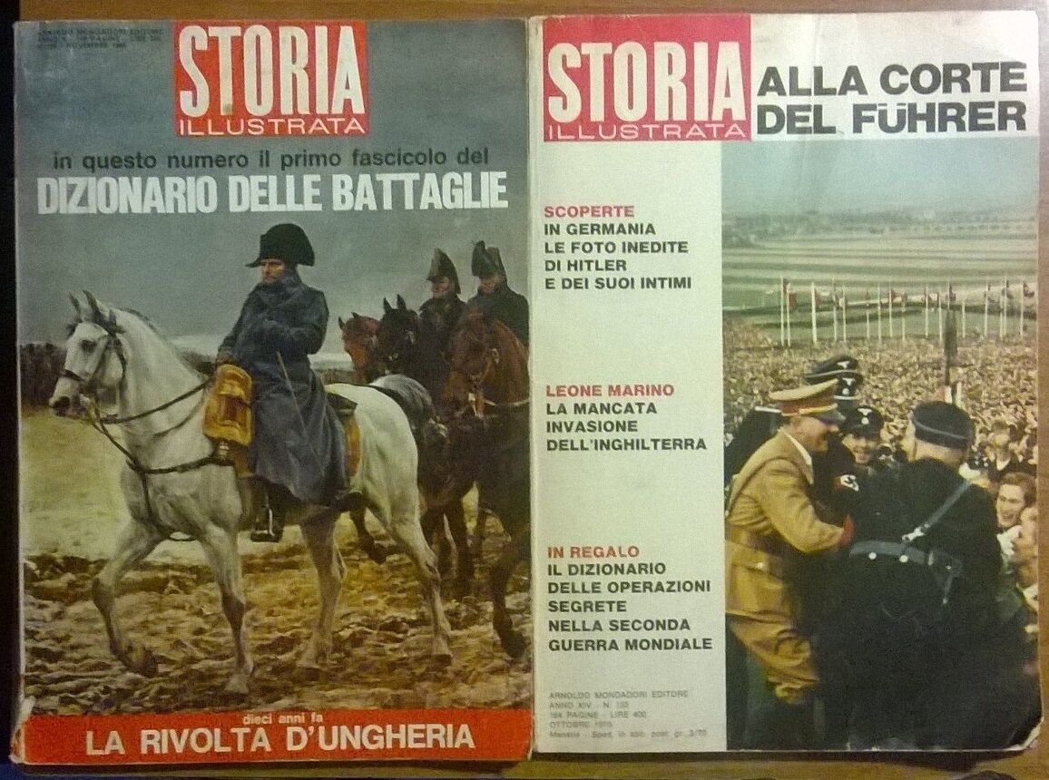 2 Num. Storia illustrata - n. 155, n. 108, Mondadori, 1970, 1966 - L