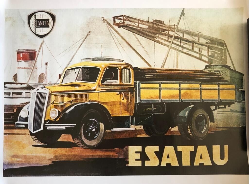 3 poster vintage Camion d'epoca Esatau-Mille-Il Leoncino di Deagostini, 2022, 