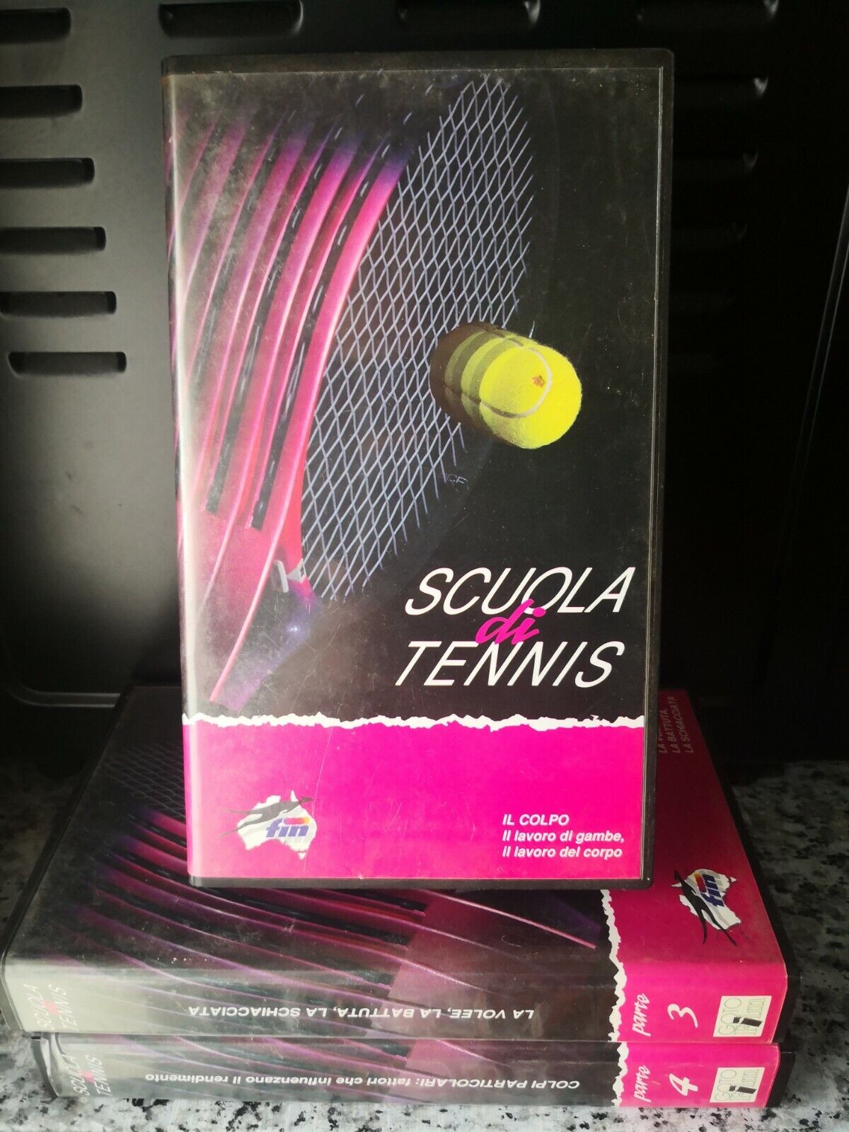 3 volumi di scuola di tennis vol 1 3 4 vhs - F