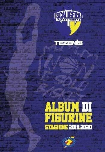  ALBUM DI FIGURINE SCALIGERA BASKET STAGIONE 2019/2020 - n. 10 bustine  di Scali