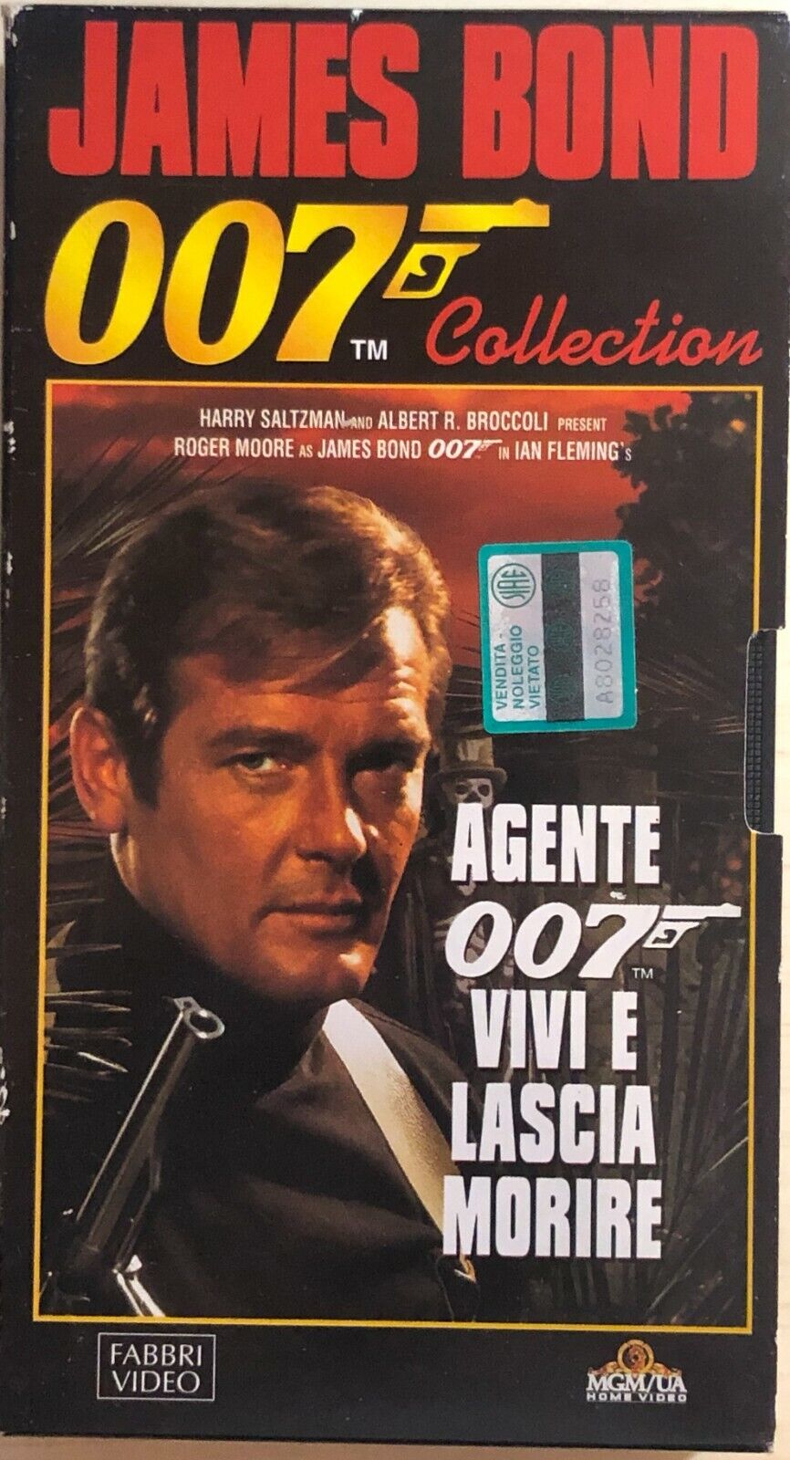 Agente 007 - Vivi e lascia morire VHS di Guy Hamilton, 1973, Fabbri Video