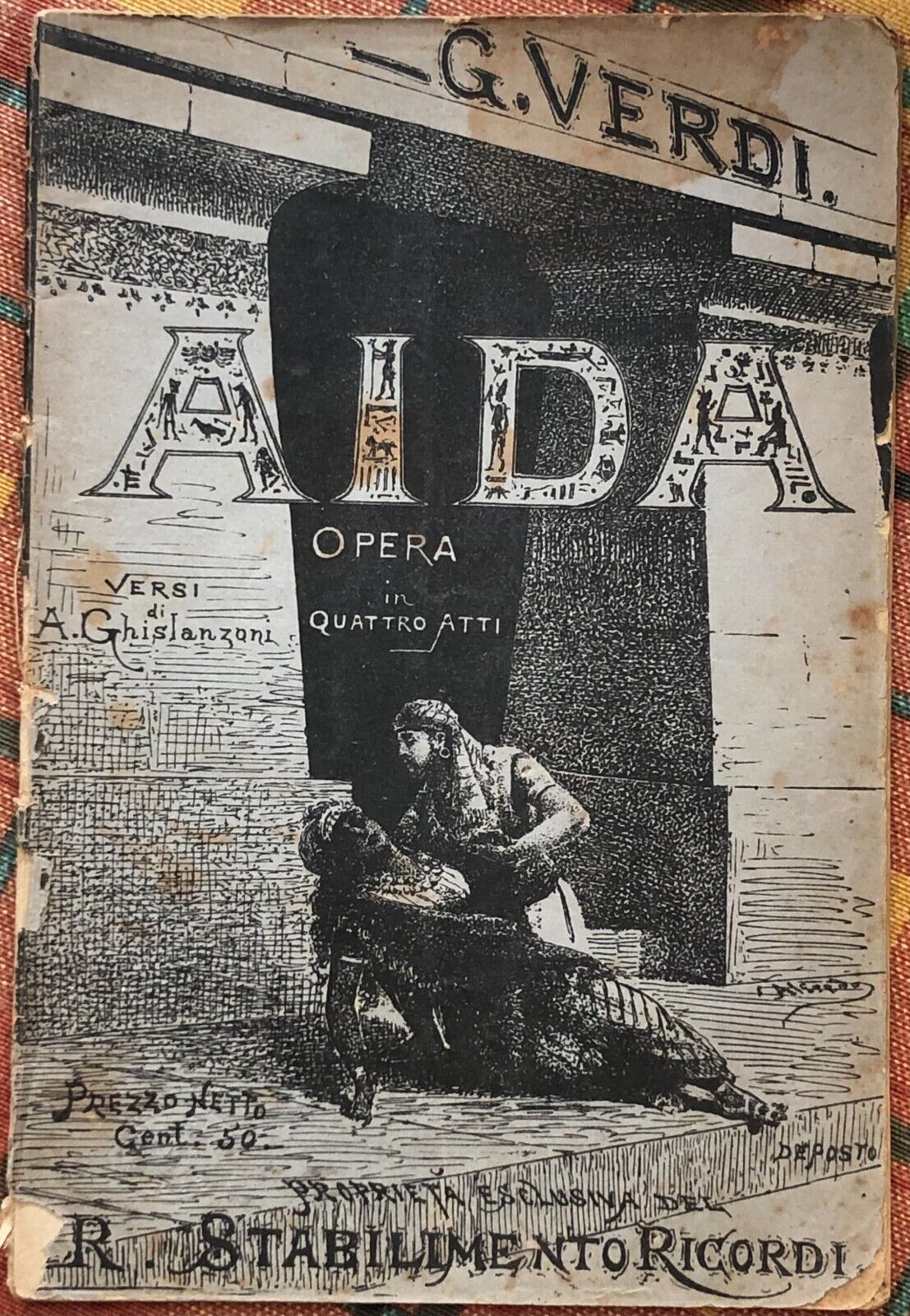 Aida di Giuseppe Verdi, 1955, R. Stabilimento Ricordi