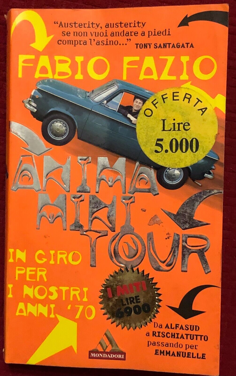 Anima mini tour di Fabio Fazio,  1997,  Mondadori