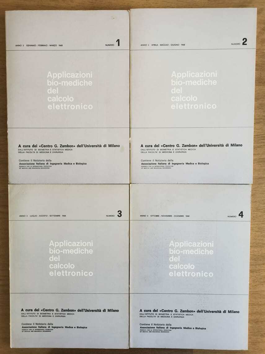 Applicazioni bio-mediche del calcolo elettronico - AA. VV. - 1968 - AR