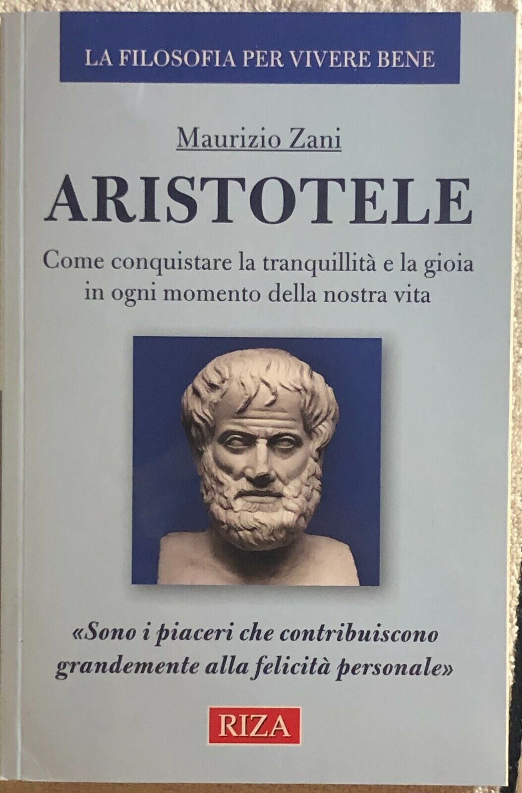 Aristotele di Maurizio Zani,  2019,  Riza