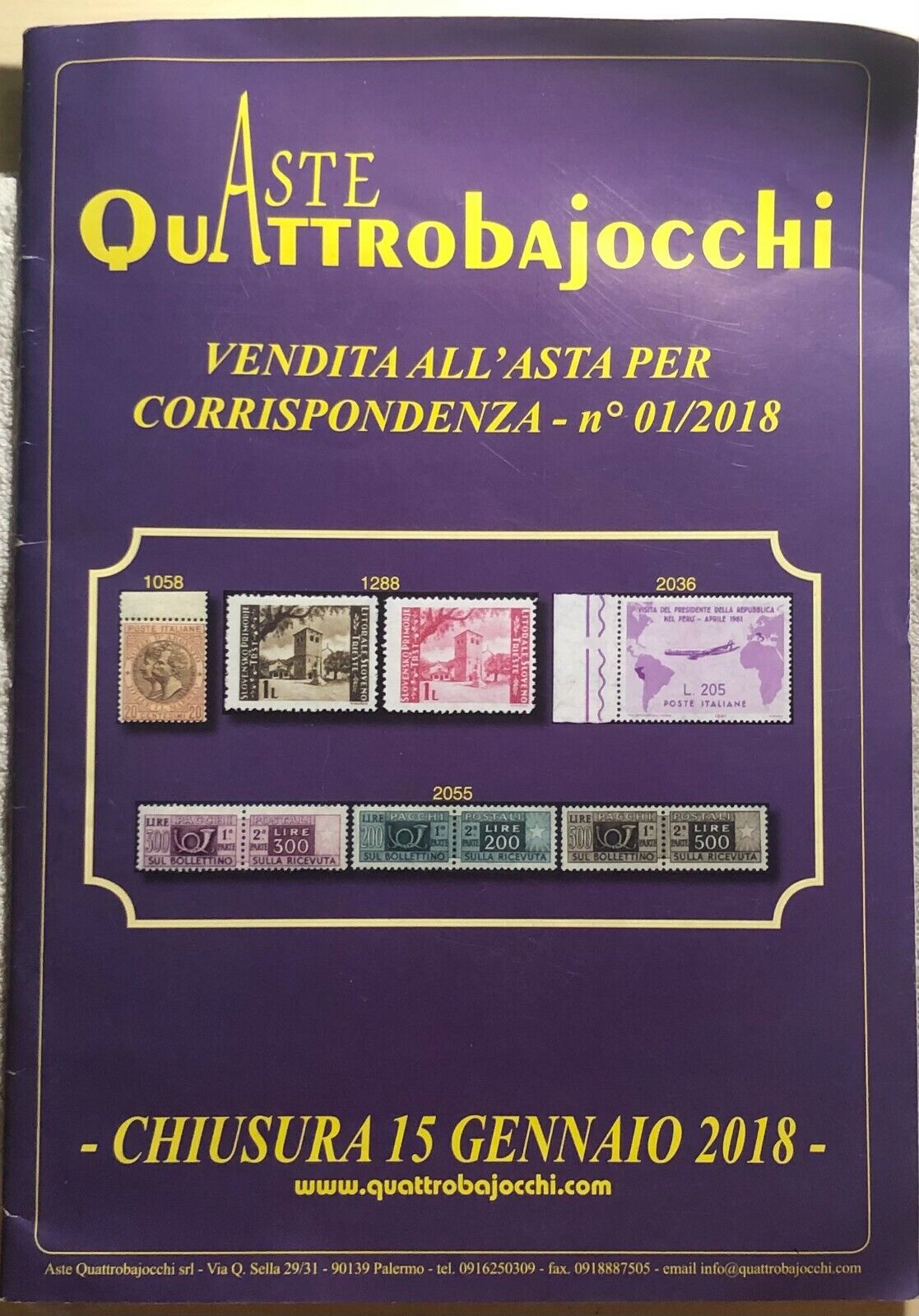 Aste Quattrobajocchi 01/2018 di Aa.vv.,  2018,  Quattrobajocchi