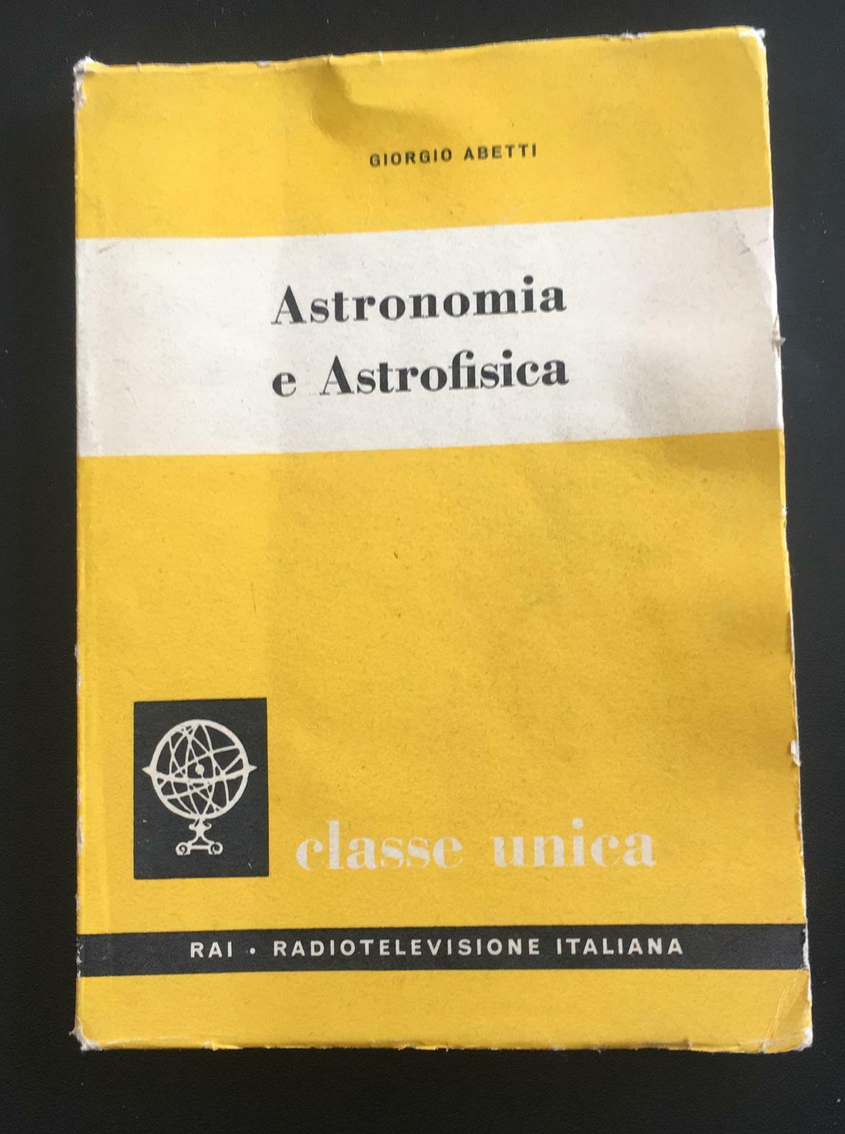 Astronomia e Astrofisica  - Giorgio Abetti,  1960,  Eri - P