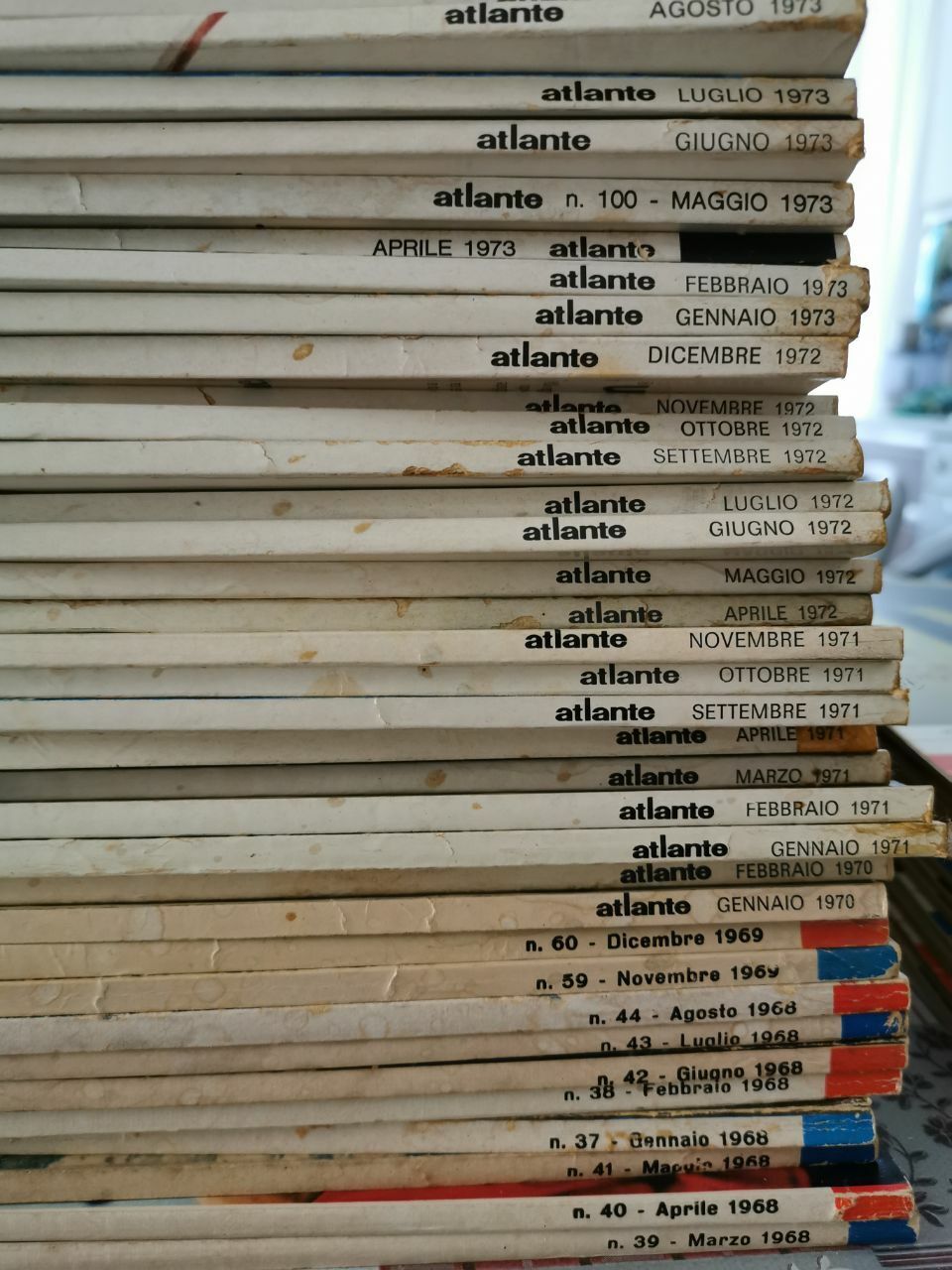 Atlante de Agostini (Rivista): 57 numeri dal 1967 al 1974 - ER