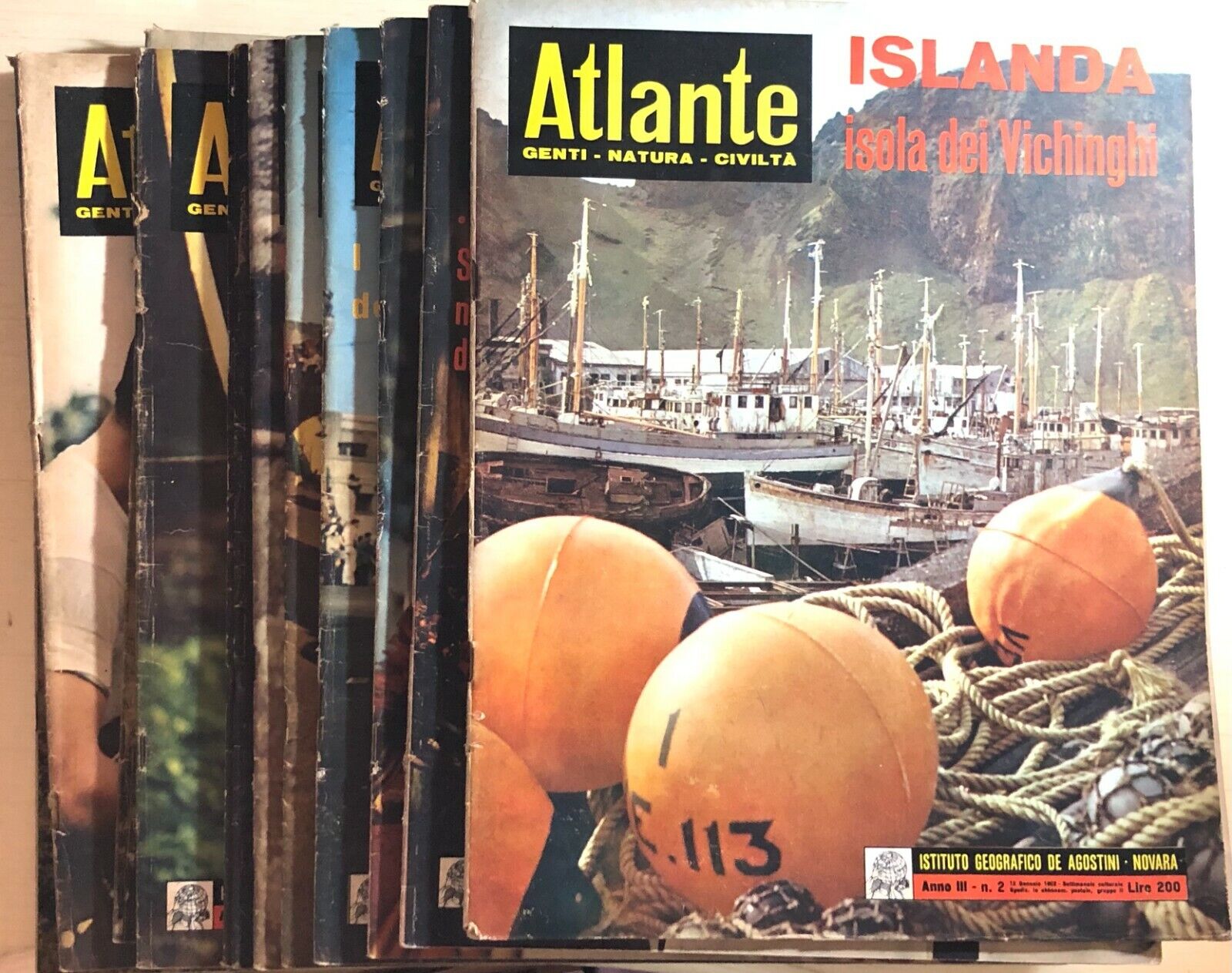 Atlante (rivista) vari numeri di Aa.vv.,  1962,  Deagostini
