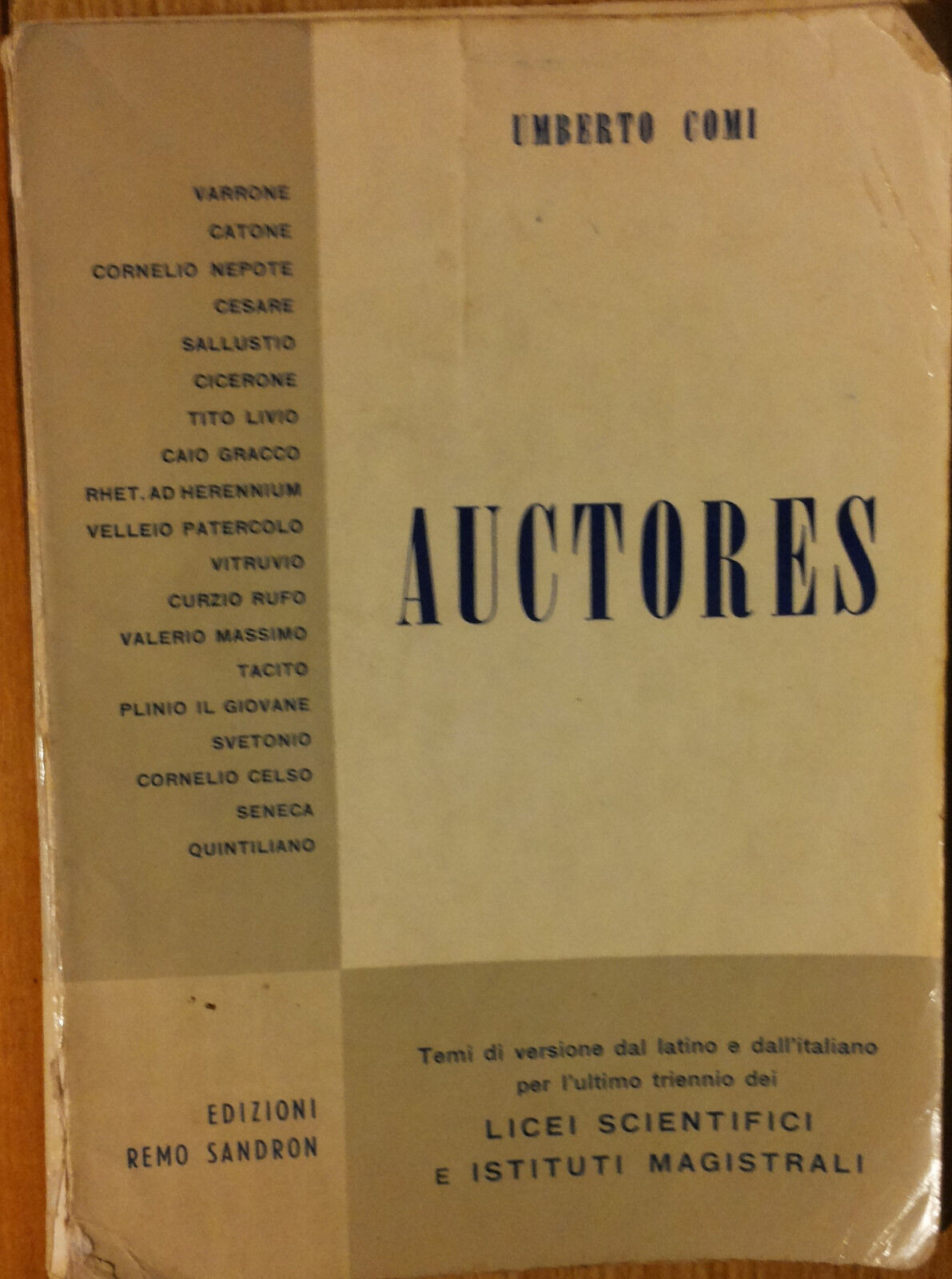 Auctores - Comi - Edizioni Remo Sandron,1960 - R