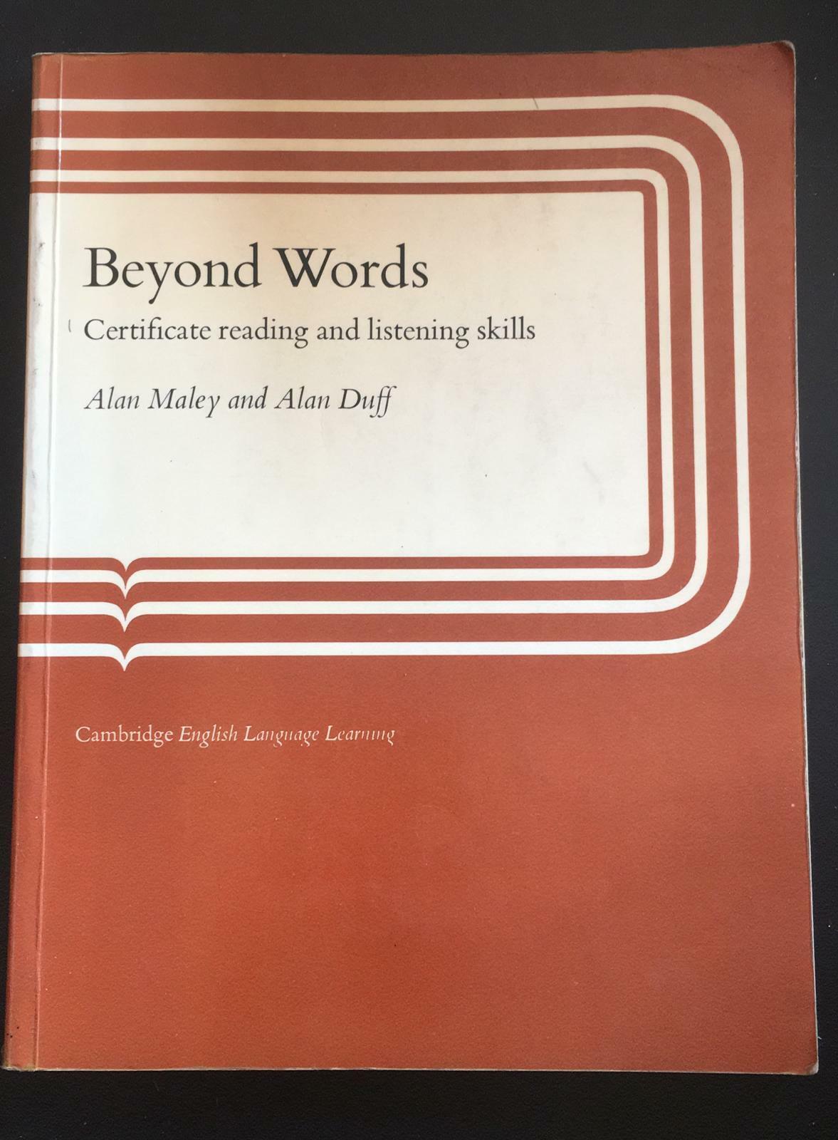 Beyond Words - Maley - Duff,  Cambridge - P
