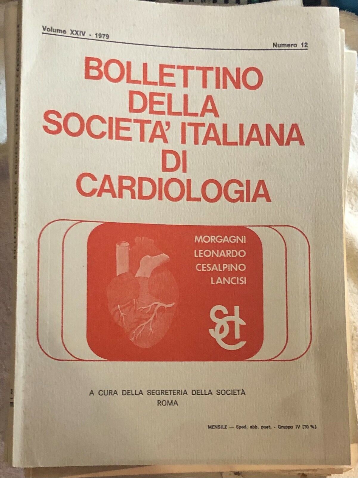  Bollettino della societ? italiana di cardiologia 53 numeri di Aa.vv.,  1975,  