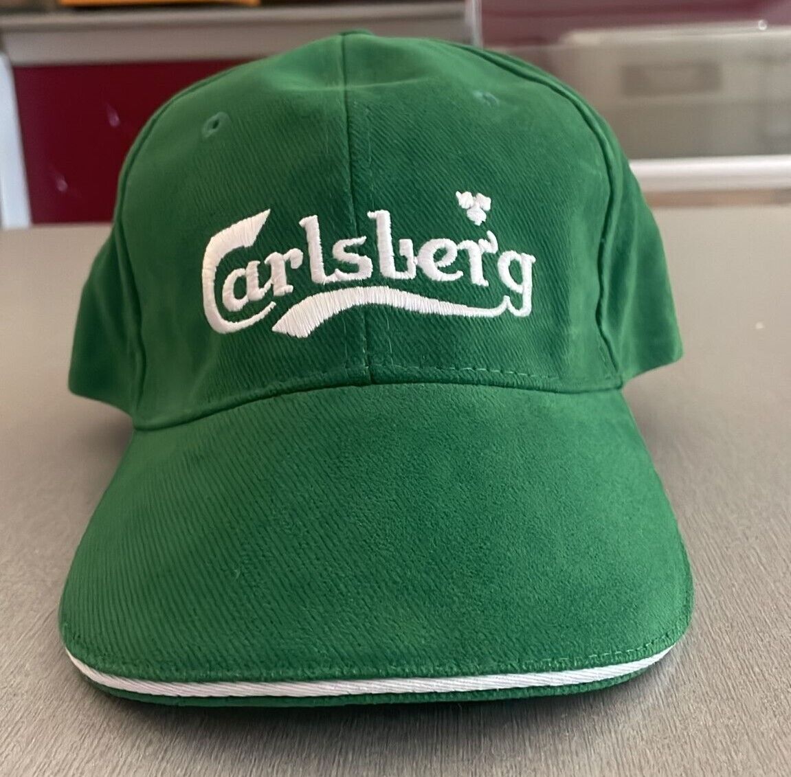 Cappello da Baseball verde con visiera Carlsberg green cap ORIGINALE