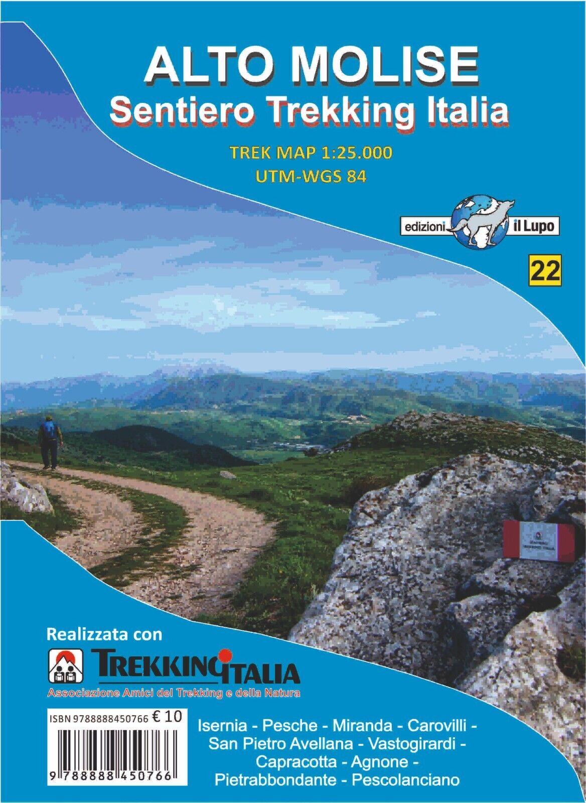 Carta Alto Molise. Sentiero trekking Italia di Aa.vv., 2022, Edizioni Il Lupo