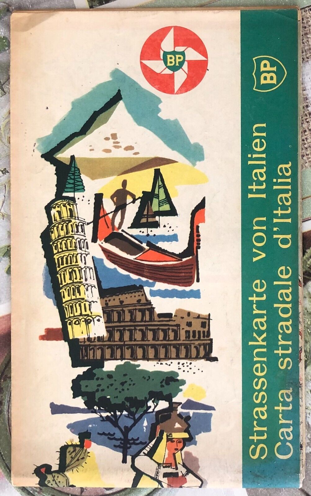 Carta stradale d'Italia BP di Bp Touring Service, 1960, Bp Touring Service