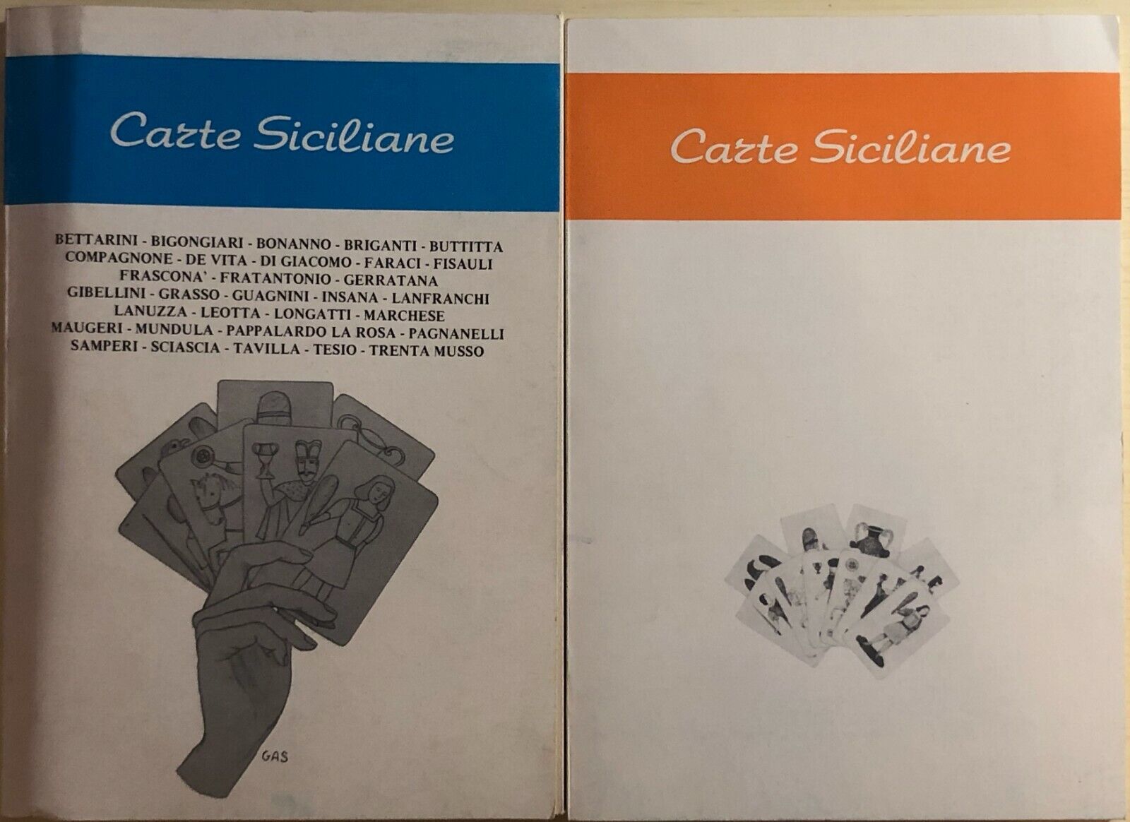 Carte siciliane 2 libri di Aa.vv., 1986, Alfa Grafica Sgroi