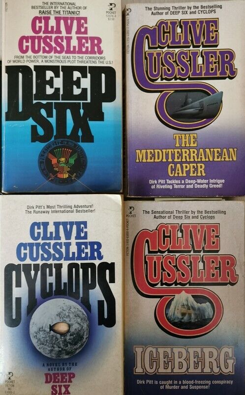 Clive Cussler - 4 books (english - usa) - ER