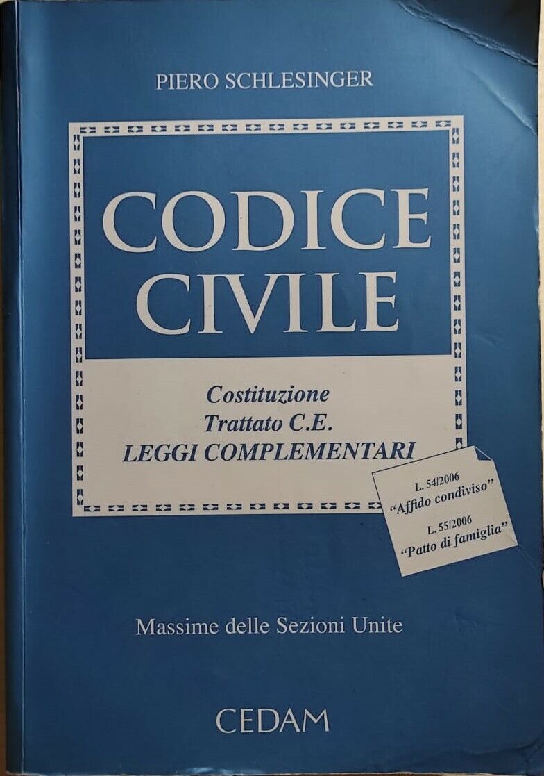 Codice civile di Piero Schlesinger, 2006, Cedam