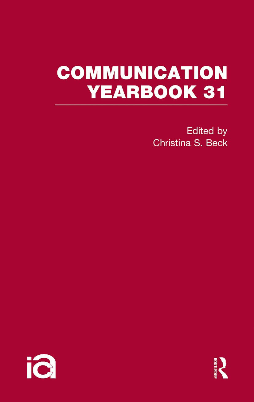 Communication Yearbook 31 - Routledge-Cavendish - 2022