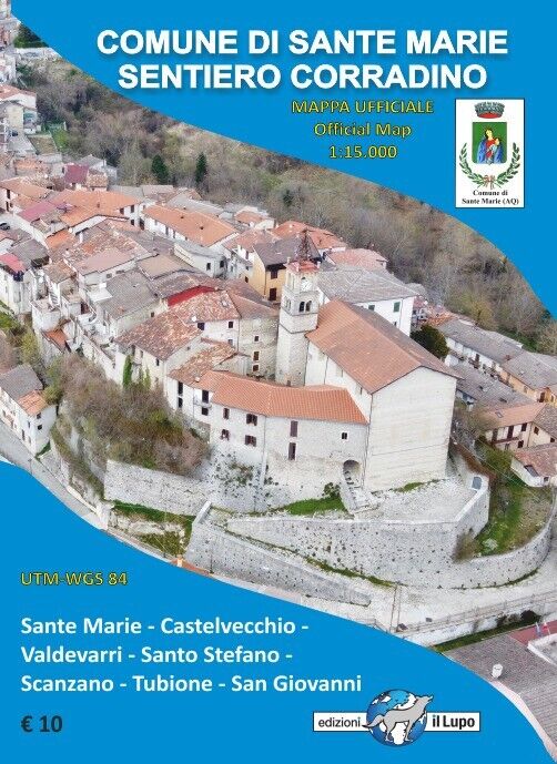 Comune di Sante Marie Sentiero Corradino. Mappa ufficiale Official Map 1:15.000 