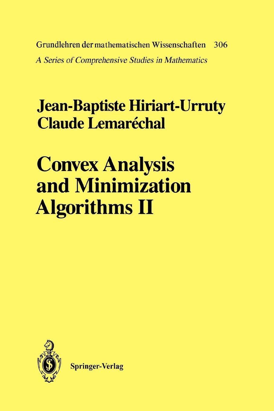 Convex Analysis and Minimization Algorithms - Springer, 2010