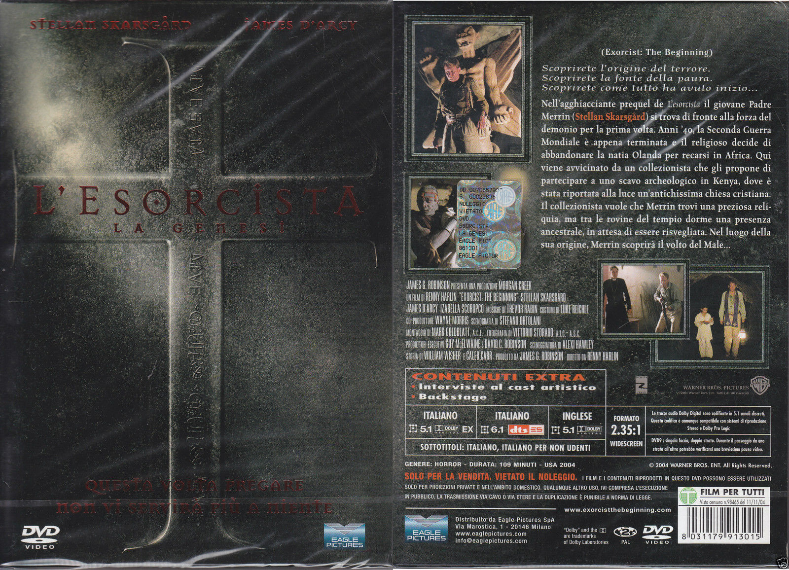 DVD - L'ESORCISTA La Genesi  - NUOVO SIGILLATO