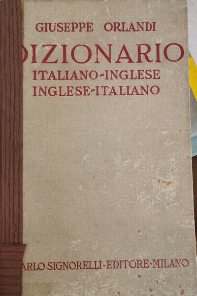 Dizionario inglese-italiano, italiano-inglese ORLANDI (1960) - ER