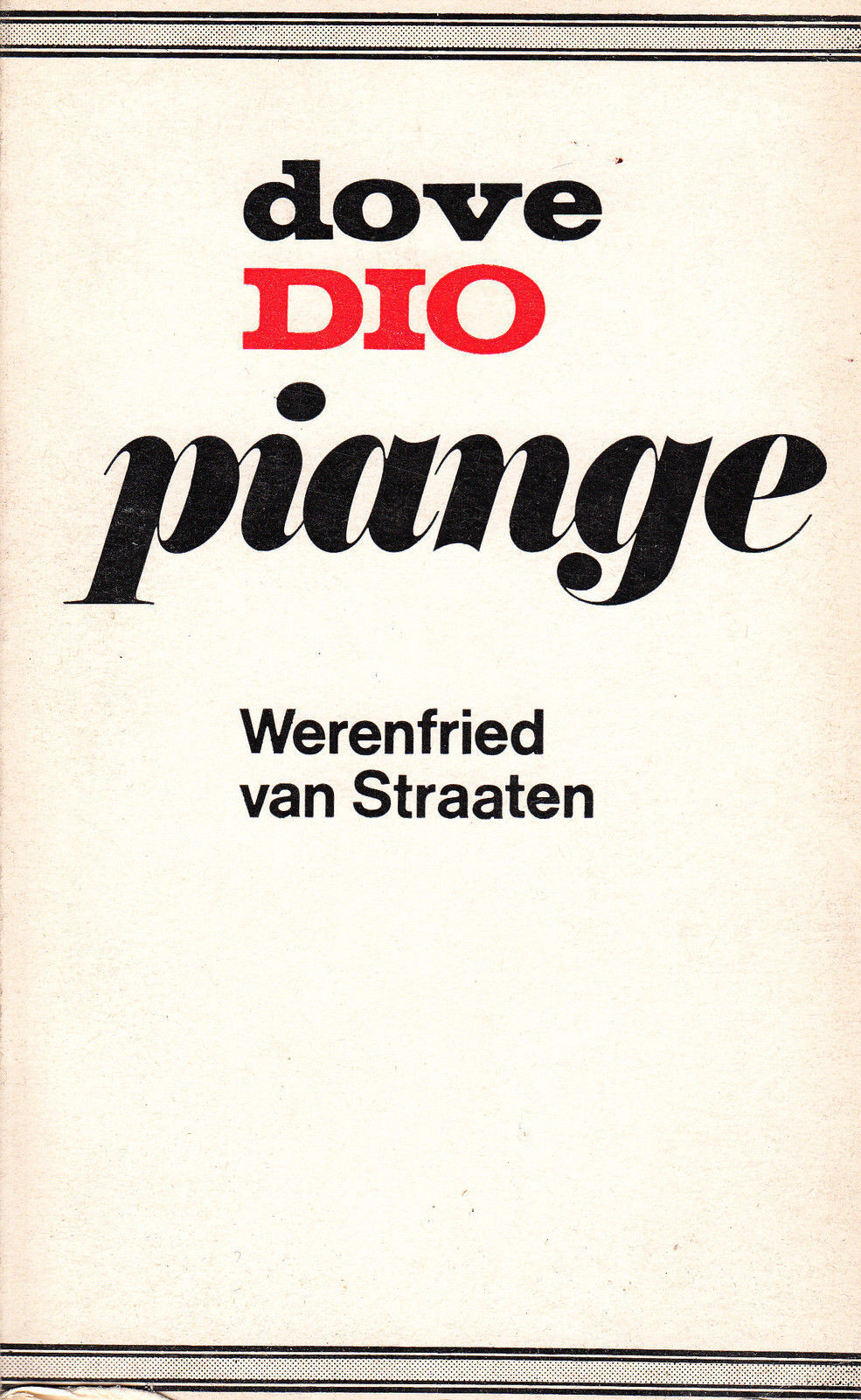 Dove Dio piange - Werenfried Van Straaten,  1970,  Citt? Nuova Editrice 