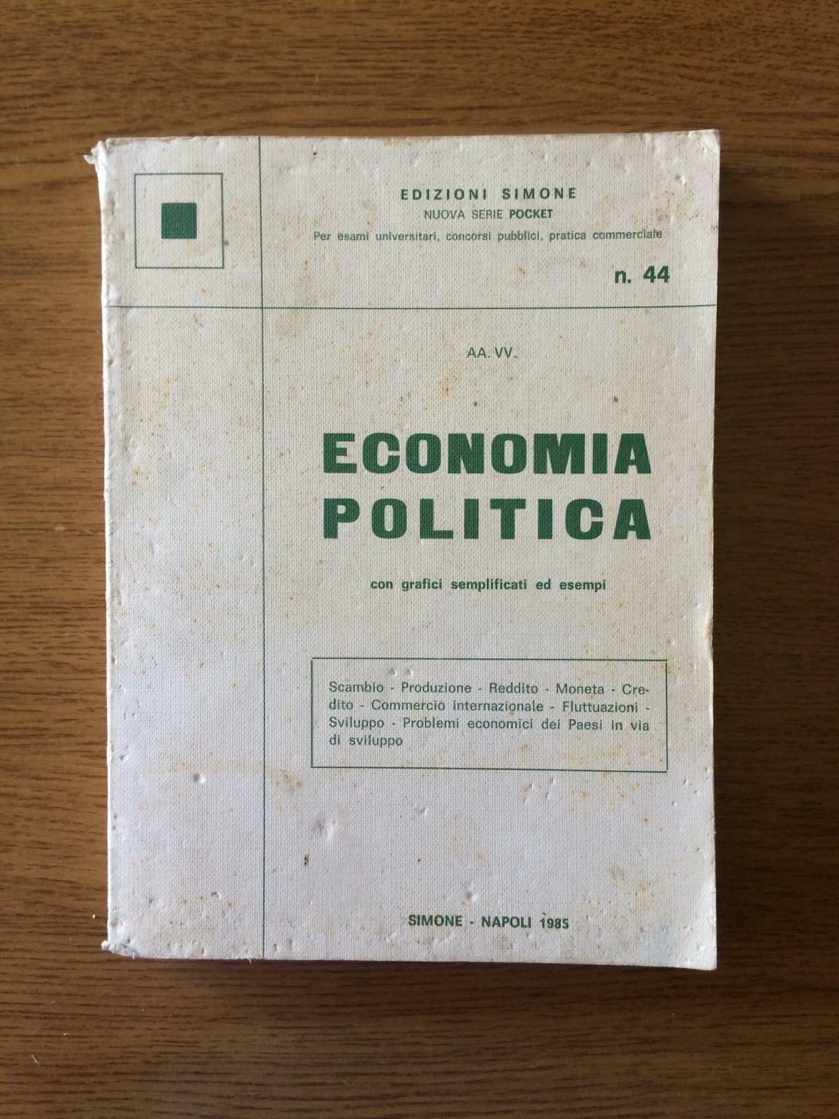 Economia politica - Edizioni Simone - 1985 - AR