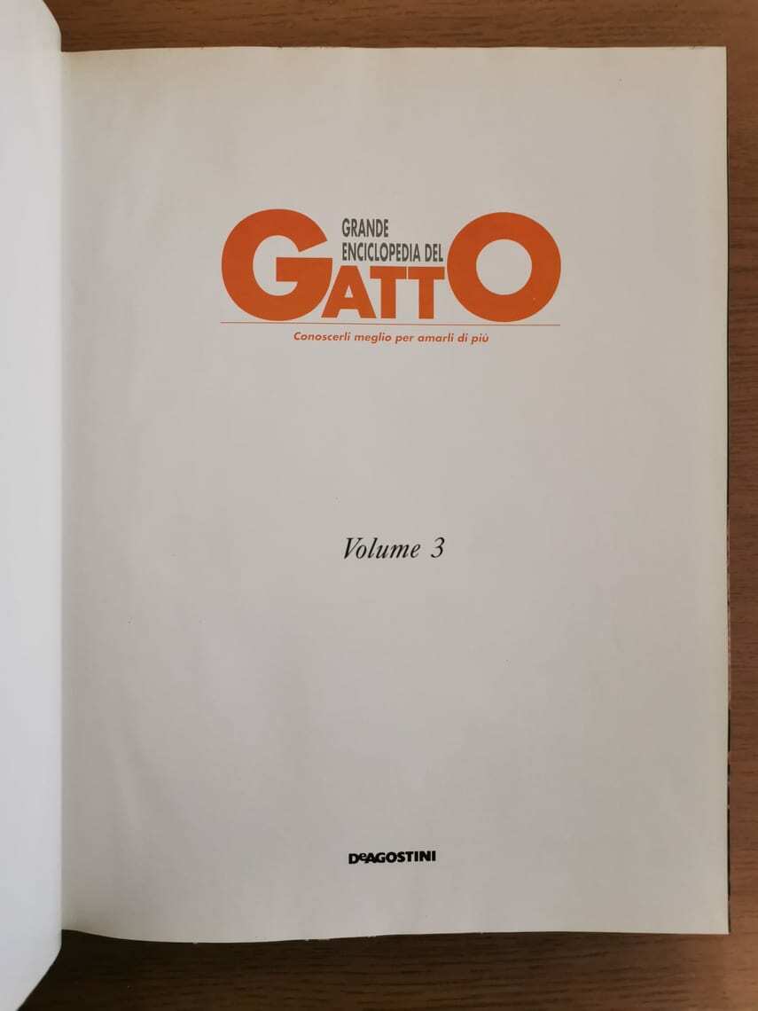 Enciclopedia del gatto 3 - AA. VV. - De Agostini editore - 1992 - AR