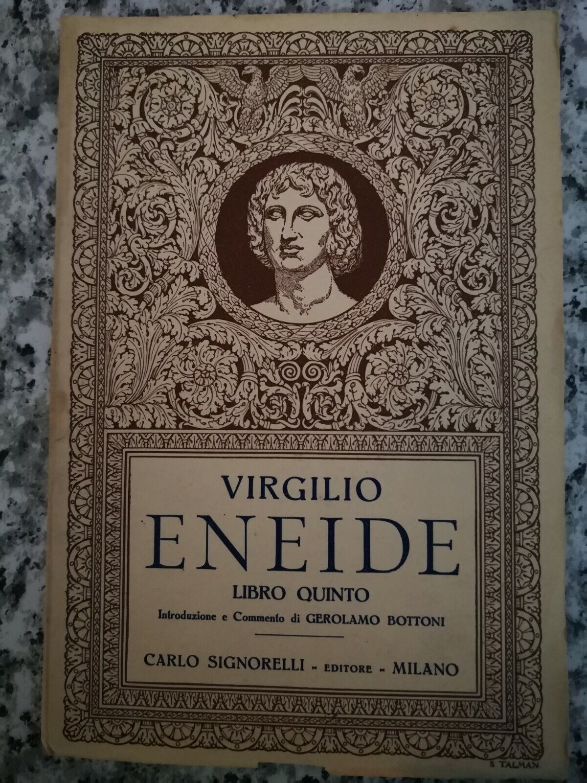 Eneide Libro quinto  di Virgilio,  1939,  Signorelli (mi)-F