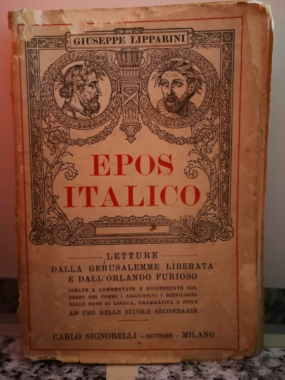 Epos Italico  di Giuseppe Lipparini,  1929,  Carlo Signorelli-F
