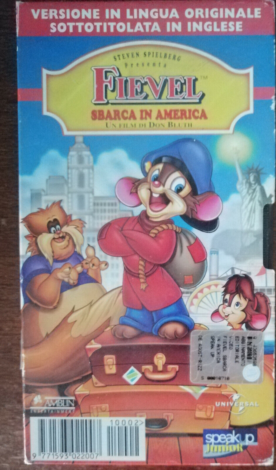 Fievel sbarca in America - Universal,1986 - VHS - A 