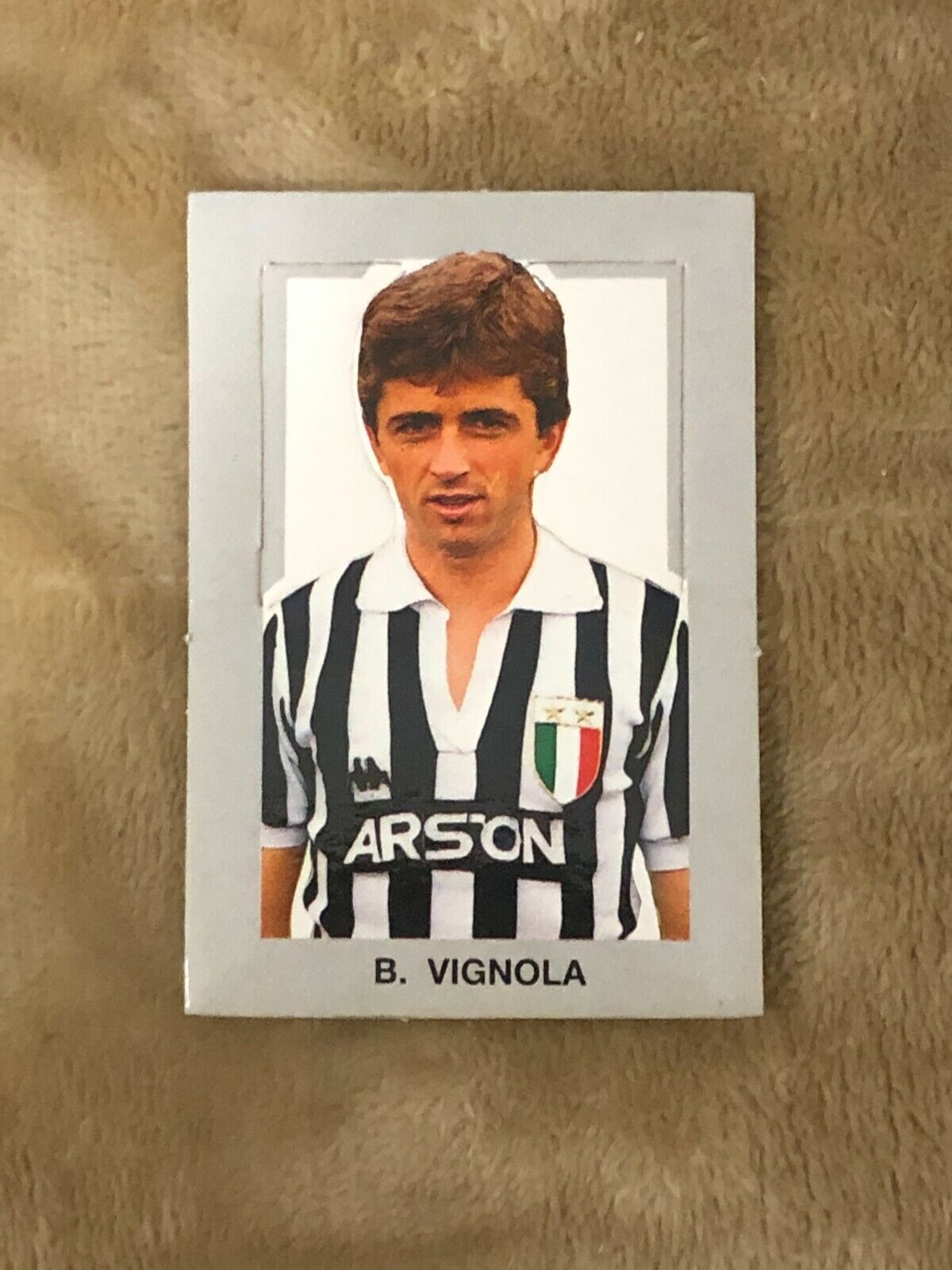 Figurina fustellata B. Vignola Juventus sorpresa patatine anni 80 di Aa.vv.,  19