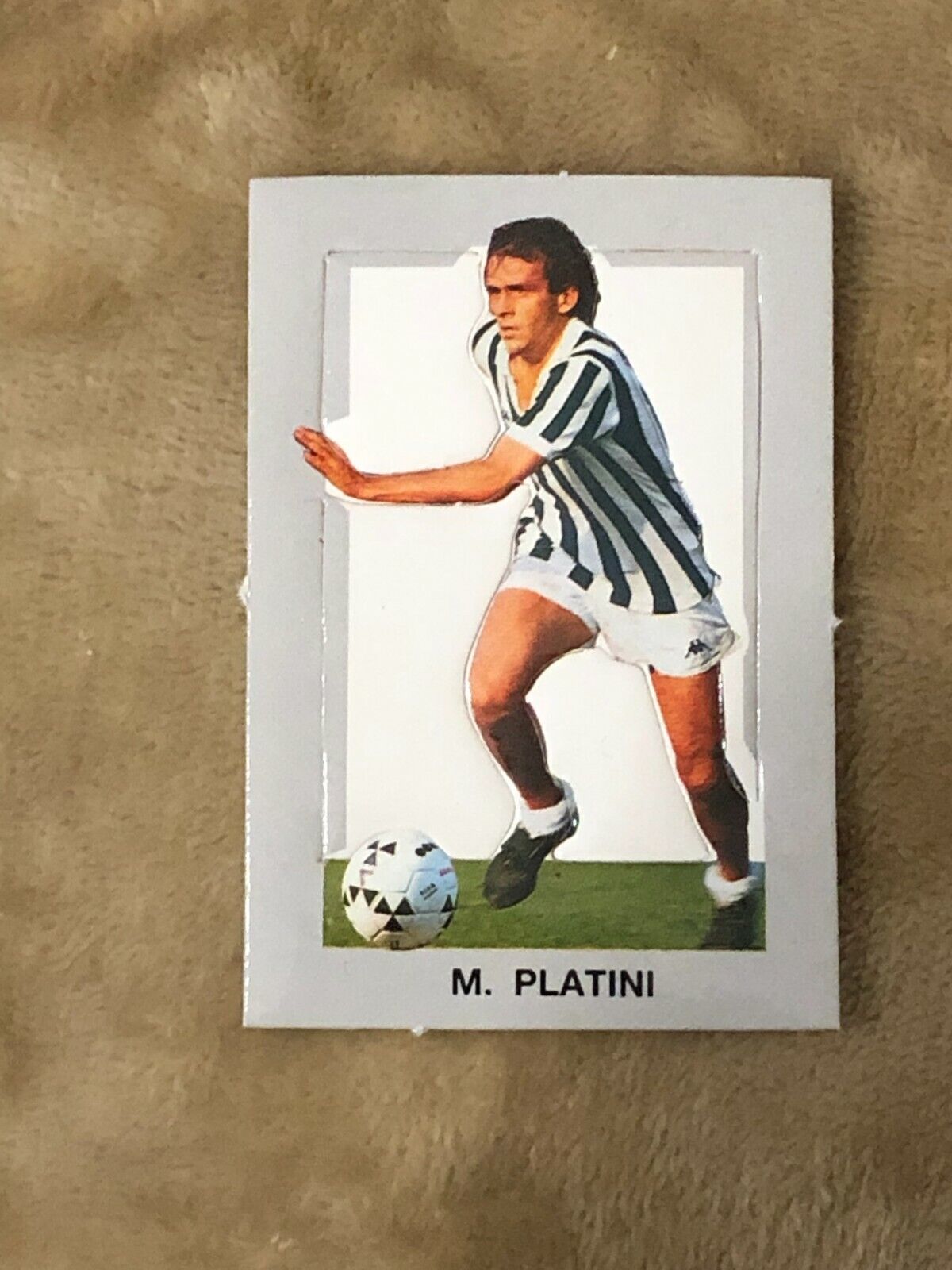 Figurina fustellata M. Platini Juventus sorpresa patatine anni 80 di Aa.vv.,  19