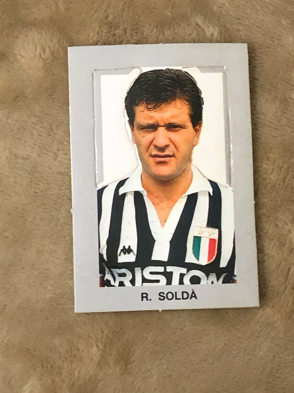Figurina fustellata R. Sold? Juventus sorpresa patatine anni 80 di Aa.vv.,  1980