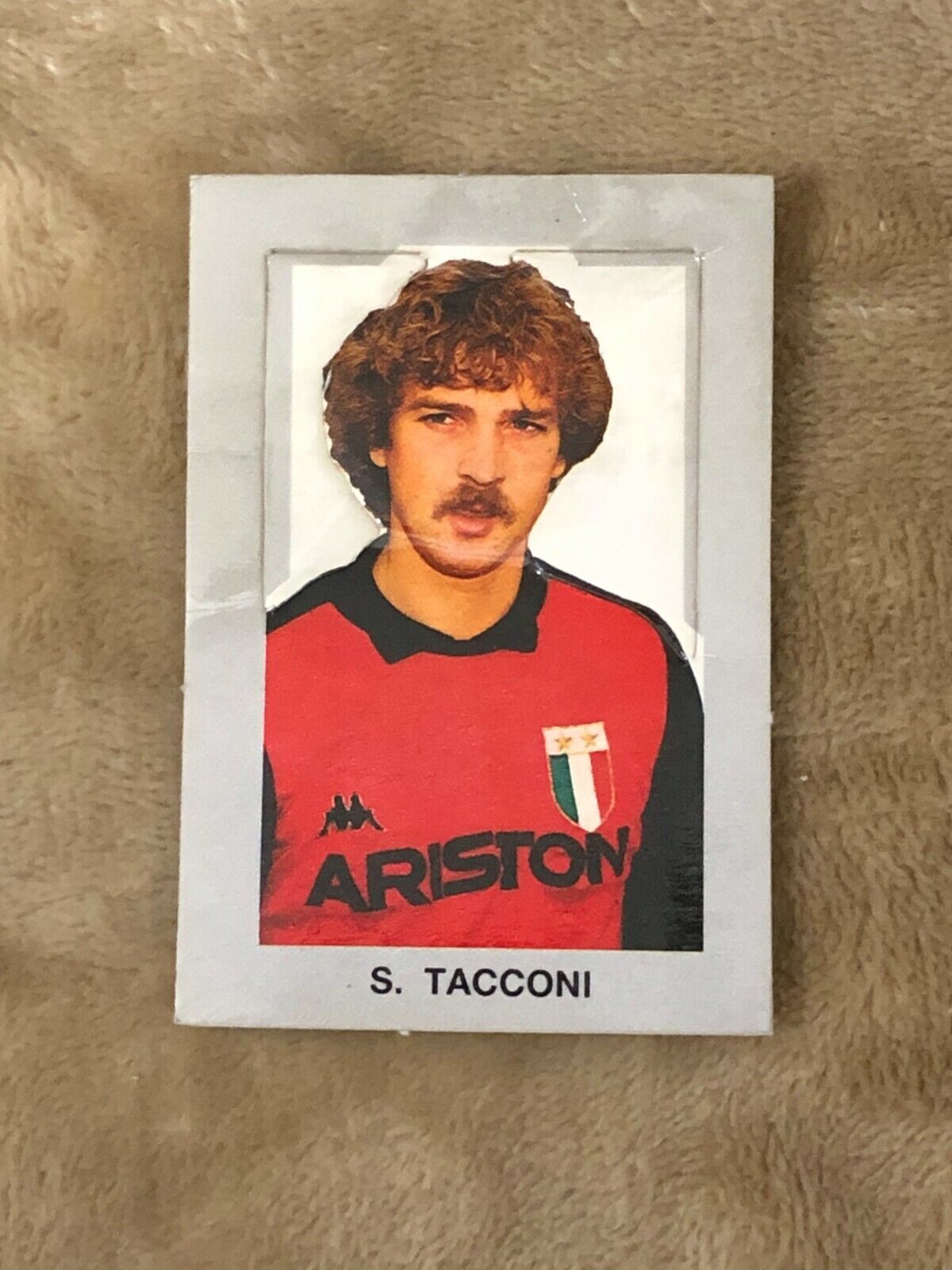 Figurina fustellata S. Tacconi Juventus sorpresa patatine anni 80 di Aa.vv.,  19