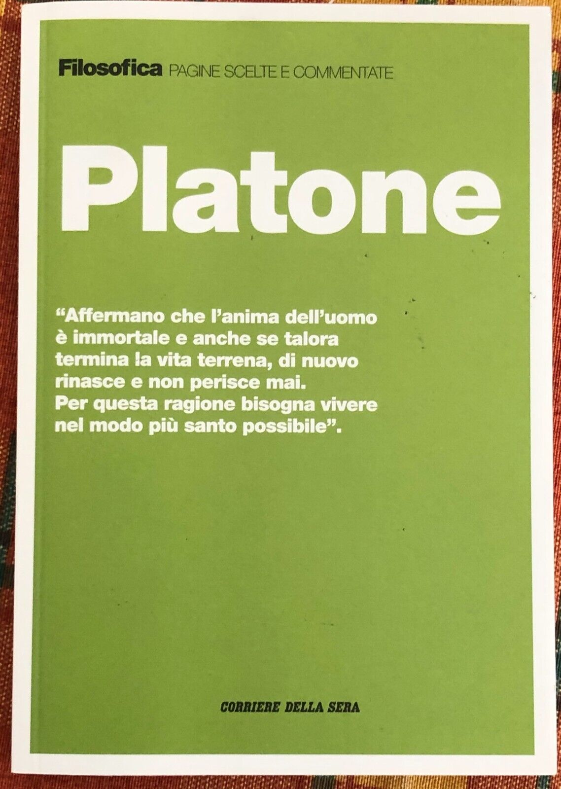Filosofica. Pagine scelte e commentate n. 1 - Platone di Aa.vv., 2020, Corrie