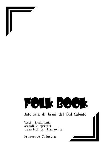 Folkbook, di Francesco Coluccia,  2019,  Youcanprint - ER