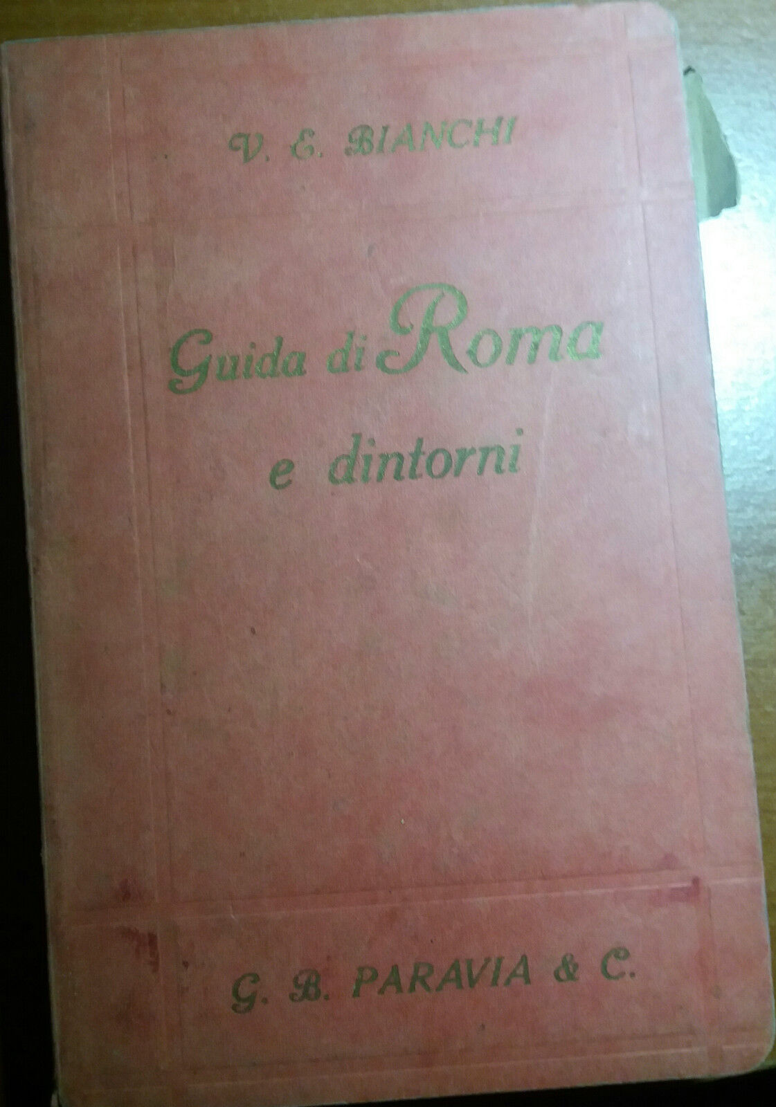 GUIDA DI ROMA - BIANCHI - PARAVIA - 1919 - M 