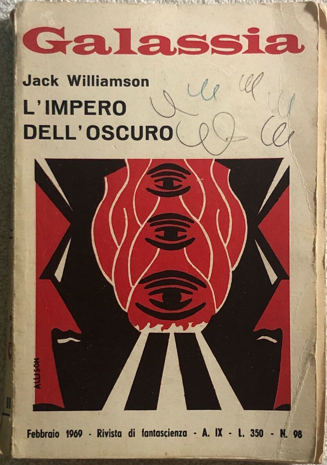 Galassia n. 98 - L'impero delL'oscuro di Jack Williamson,  1969,  Galassia