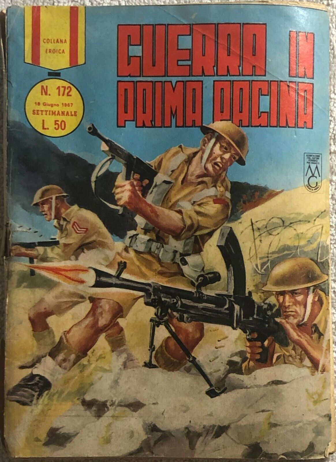 Guerra in prima pagina n. 172  di Aa.vv.,  1967,  Collana Eroica