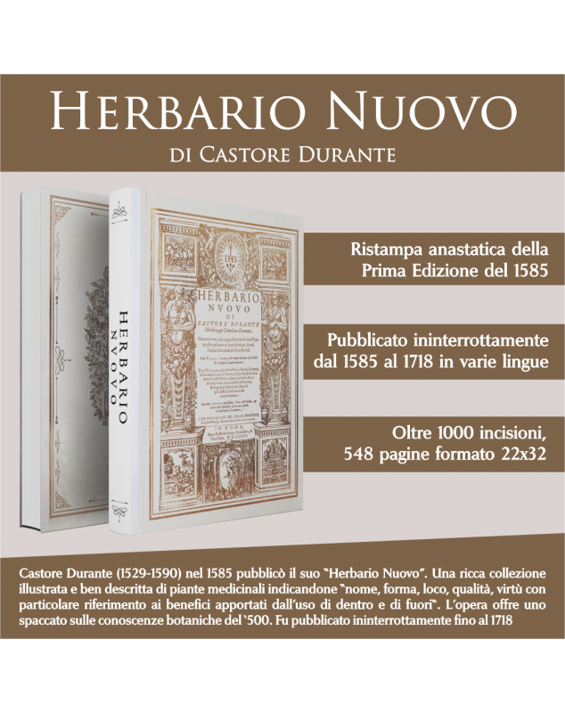 HERBARIO NUOVO. Ristampa Anastatica Della 1? Edizione Del 1585 - Castore Durante
