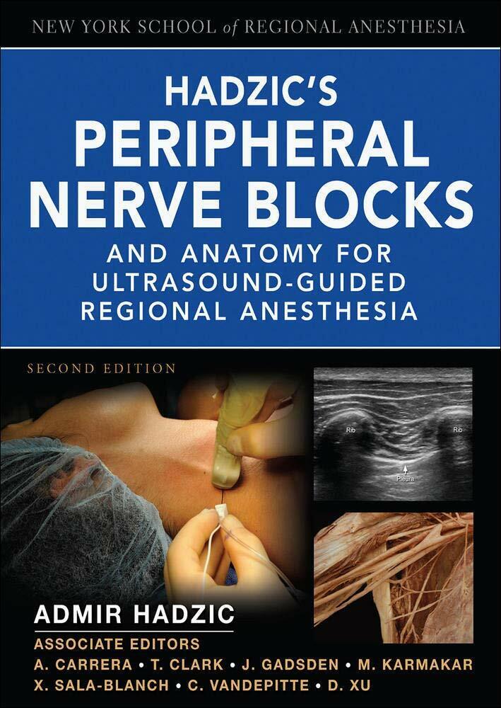 Hadzic's peripheral nerve blocks and anatomy for ultrasound. con DVD - 2012