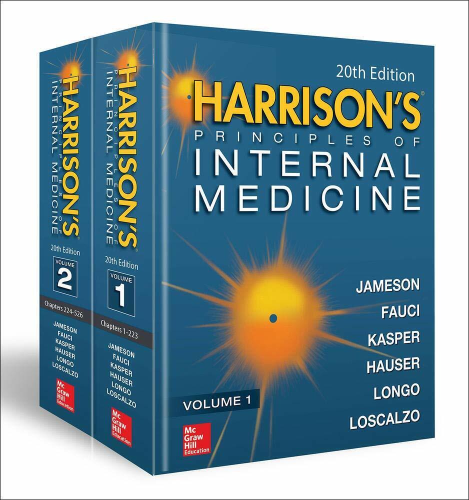 Harrison's Principles of Internal Medicine,Twentieth Edition(Vol.1 & Vol.2)-2018