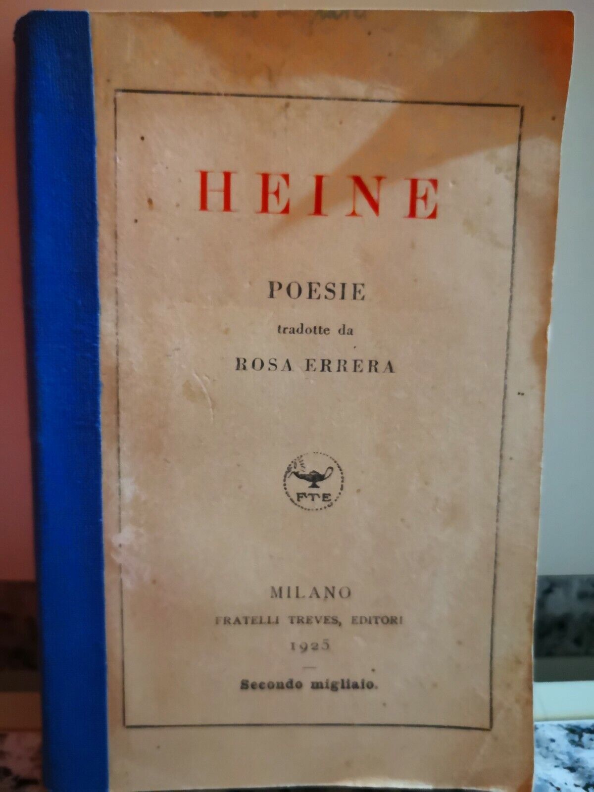 Heine di Rosa Errera,  1925,  Fratelli Treves-F