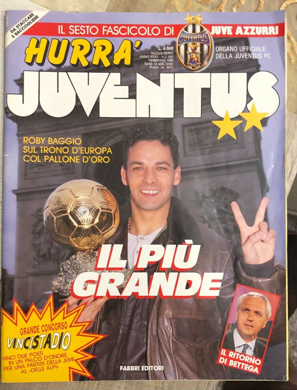 Hurr? Juventus n. 2/1994 di Juventus F.c.,  1994,  Fabbri Editori