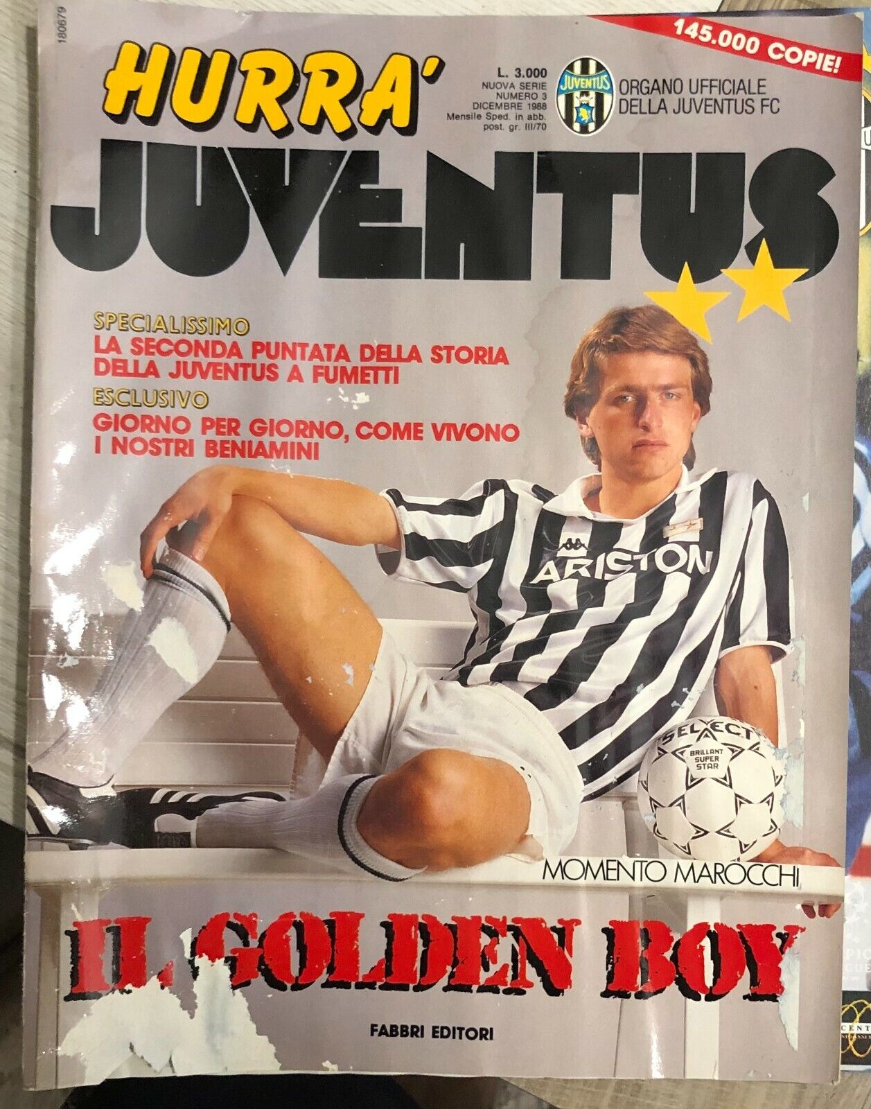 Hurr? Juventus n. 3/1988 di Juventus F.c.,  1988,  Fabbri Editori