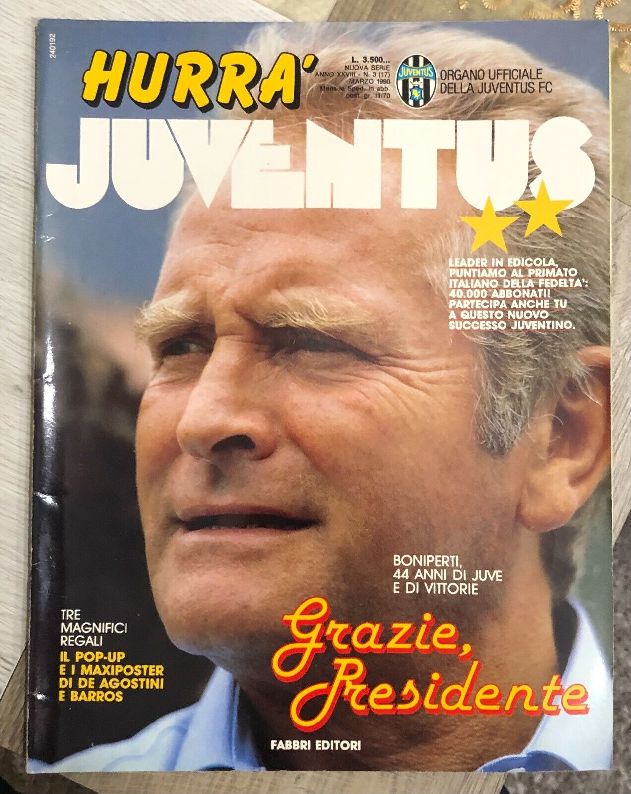 Hurr? Juventus n. 3/1990 di Juventus F.c.,  1990,  Fabbri Editori