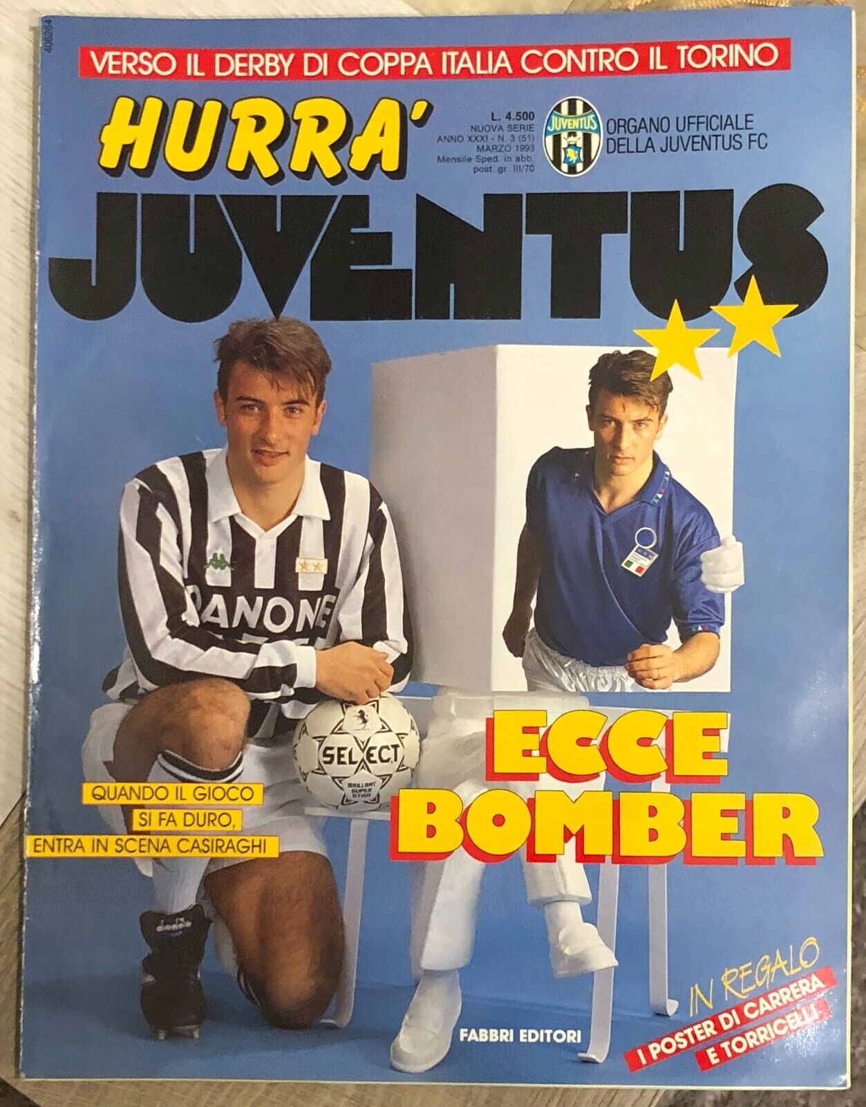 Hurr? Juventus n. 3/1993 di Juventus F.c.,  1993,  Fabbri Editori